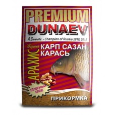Прикормка Dunaev Premium Карп-Сазан Жареный Арахис 1кг